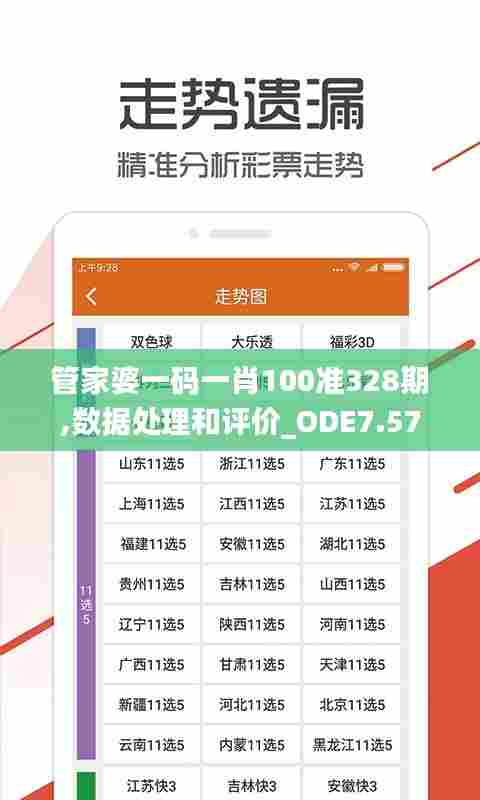 管家婆一码一肖100准328期,数据处理和评价_ODE7.57