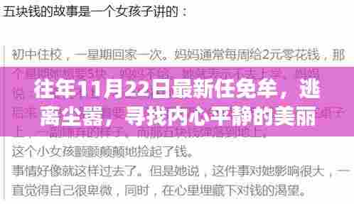 逃离尘嚣，心灵之旅，11月22日自然探险的奇遇与任免牟的故事