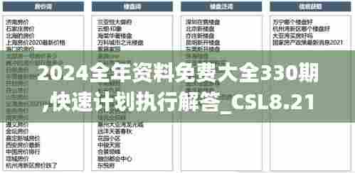 2024全年资料免费大全330期,快速计划执行解答_CSL8.21