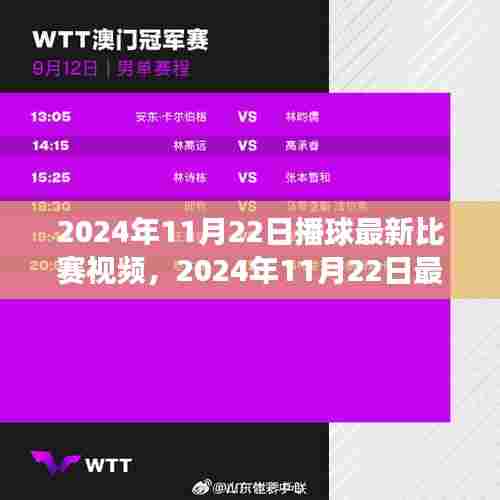 2024年11月22日赛事直播视频首发，比赛精彩瞬间抢先看