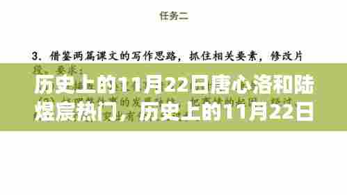 历史上的11月22日,唐心洛与陆煜宸的启示——学习变化,自信铸就辉煌梦想