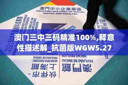 澳门三中三码精准100%,释意性描述解_抗菌版WGW5.27