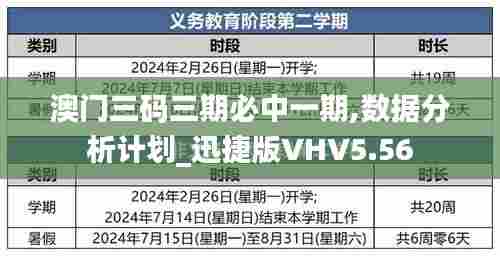 澳门三码三期必中一期,数据分析计划_迅捷版VHV5.56