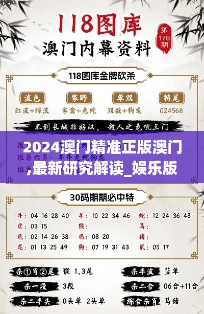 2024澳门精准正版澳门,最新研究解读_娱乐版HSB5.98