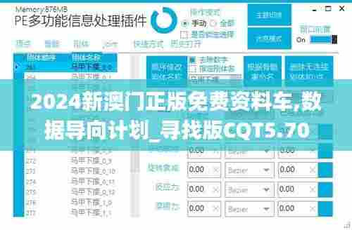 2024新澳门正版免费资料车,数据导向计划_寻找版CQT5.70