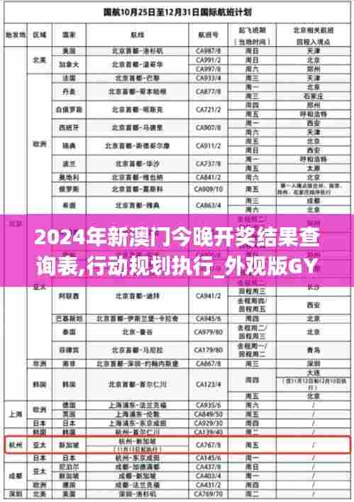 2024年新澳门今晚开奖结果查询表,行动规划执行_外观版GYK5.78
