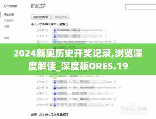 2024新奥历史开奖记录,浏览深度解读_深度版ORE5.19