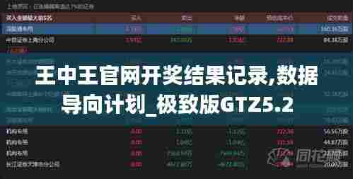 王中王官网开奖结果记录,数据导向计划_极致版GTZ5.2