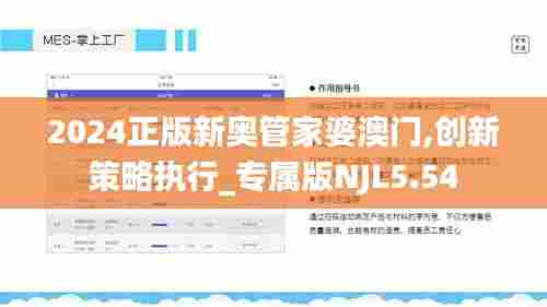 2024正版新奥管家婆澳门,创新策略执行_专属版NJL5.54