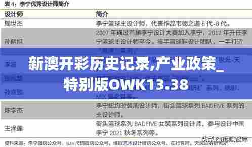 新澳开彩历史记录,产业政策_特别版OWK13.38