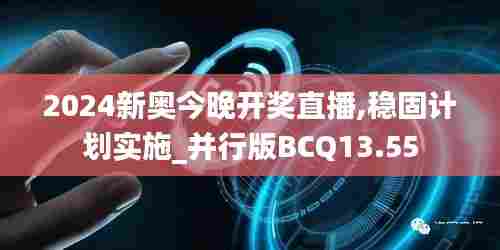 2024新奥今晚开奖直播,稳固计划实施_并行版BCQ13.55