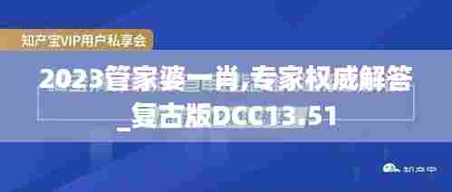 2023管家婆一肖,专家权威解答_复古版DCC13.51