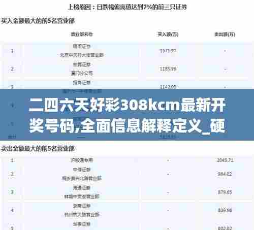 二四六天好彩308kcm最新开奖号码,全面信息解释定义_硬件版NUV13.28