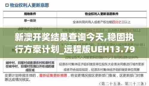新澳开奖结果查询今天,稳固执行方案计划_远程版UEH13.79