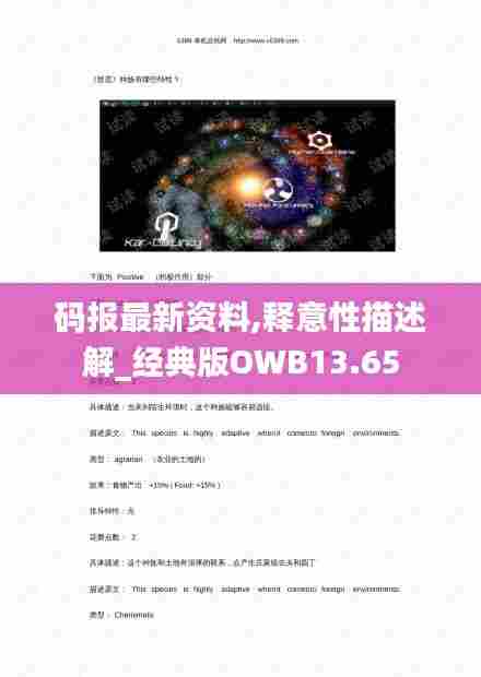 码报最新资料,释意性描述解_经典版OWB13.65