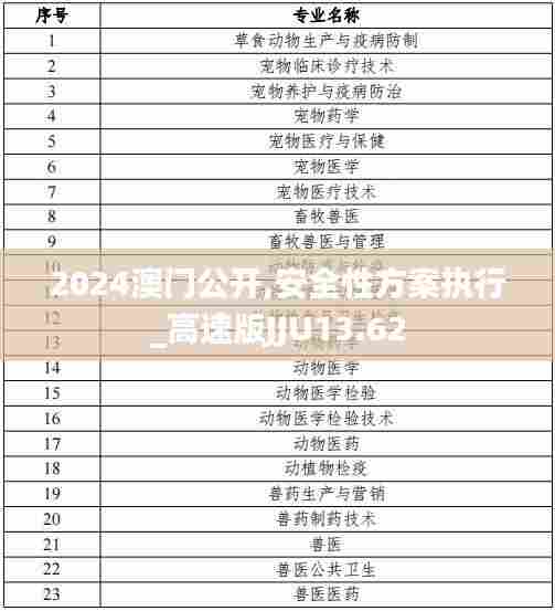 2024澳门公开,安全性方案执行_高速版JJU13.62