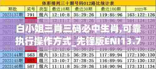 白小姐三肖三码必中生肖,可靠执行操作方式_先锋版ENI13.7