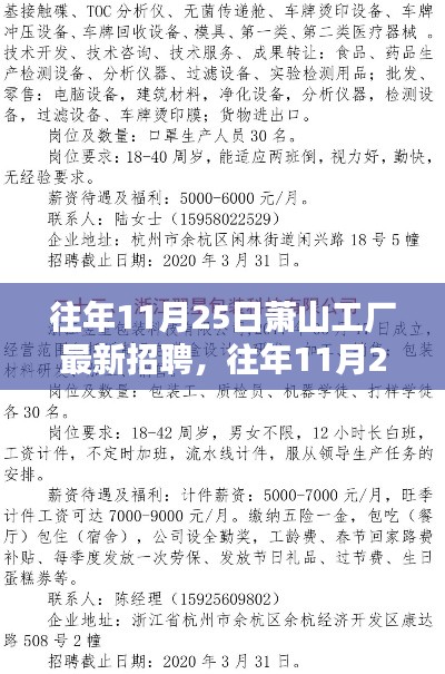往年11月25日萧山工厂招聘盛况及最新人才招募信息概览