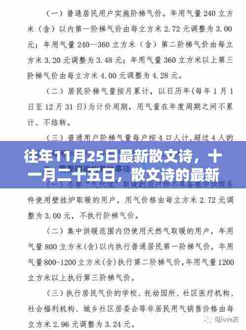 十一月二十五日散文诗的新绽放