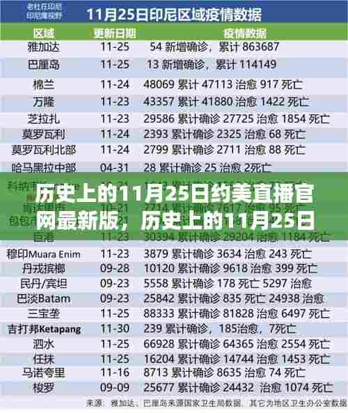 历史上的11月25日,约美直播官网最新版的蜕变之旅回顾与前瞻