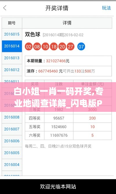 白小姐一肖一码开奖,专业地调查详解_闪电版PSX7.69