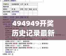 494949开奖历史记录最新开奖记录,快速问题解答_共鸣版TYL7.25