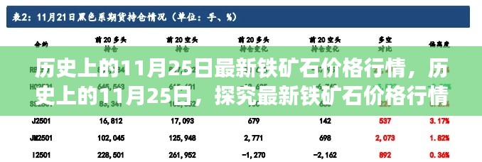 历史上的11月25日铁矿石价格行情深度解析与最新动态