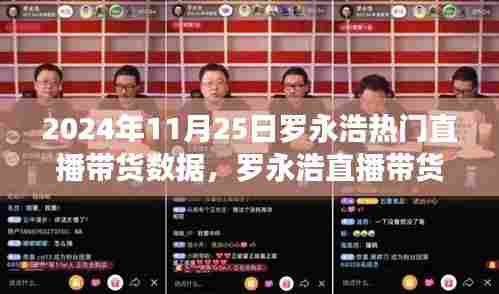罗永浩直播带货之旅，自然美景与带货数据的碰撞之旅（2024年11月25日）