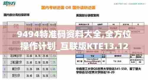 9494特准码资料大全,全方位操作计划_互联版KTE13.12