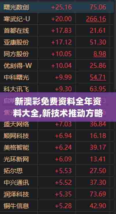 新澳彩免费资料全年资料大全,新技术推动方略_迷你版GBH13.29