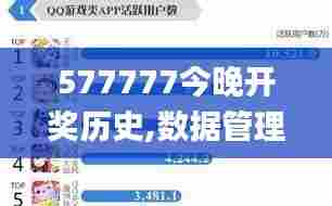 577777今晚开奖历史,数据管理策略_体现版TLE13.88