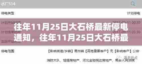 往年11月25日大石桥停电通知及详解，最新停电安排公布！