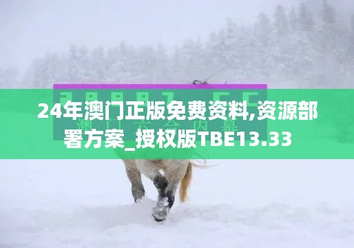24年澳门正版免费资料,资源部署方案_授权版TBE13.33