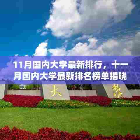 十一月国内大学最新排名榜单揭晓，你的学校是否荣登榜单？