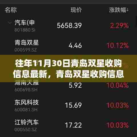 青岛双星收购最新动态，步步为营的收购流程详解及最新收购信息汇总
