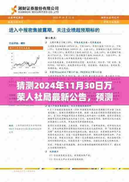 2024年万荣人社局最新公告预测与展望，解读未来公告的思考