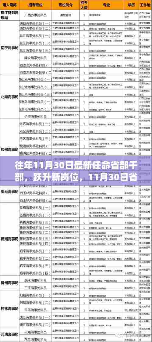 省部干部任命背后的学习与成长故事，揭秘新任命的干部跃升之路