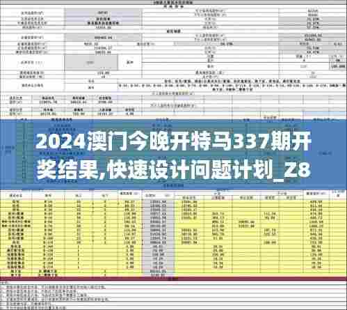 2024澳门今晚开特马337期开奖结果,快速设计问题计划_Z86.535-3