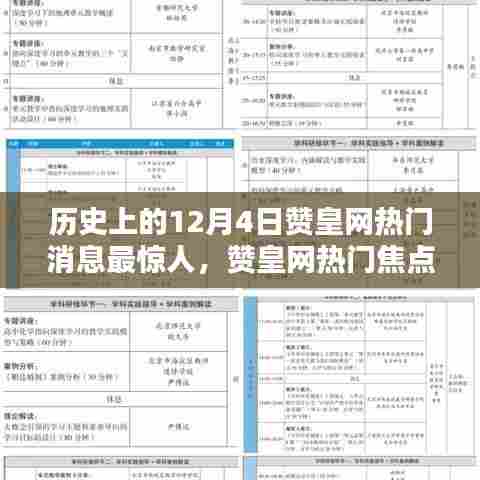 历史上的十二月四日,赞皇网热门焦点与惊人时刻回顾