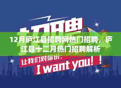 庐江县十二月热门招聘解析与招聘网精选职位推荐