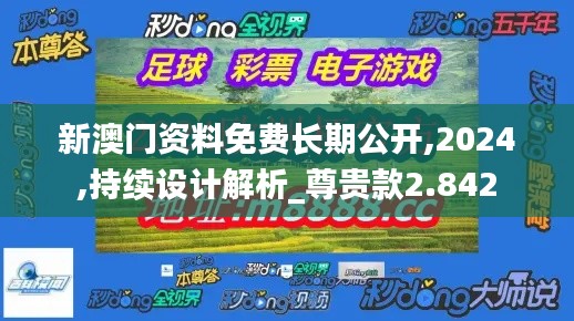 新澳门资料免费长期公开,2024,持续设计解析_尊贵款2.842