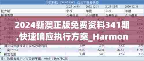 2024新澳正版免费资料341期,快速响应执行方案_HarmonyOS5.159