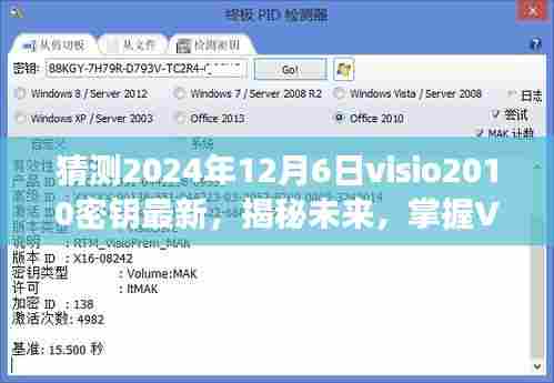 揭秘未来，Visio 2010密钥最新动态与背后的力量，掌握变化成就梦想之路