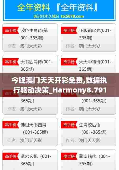 今晚澳门天天开彩免费,数据执行驱动决策_Harmony8.791
