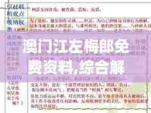 澳门江左梅郎免费资料,综合解答解释定义_复刻款3.358