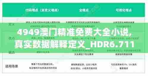 4949澳门精准免费大全小说,真实数据解释定义_HDR6.711