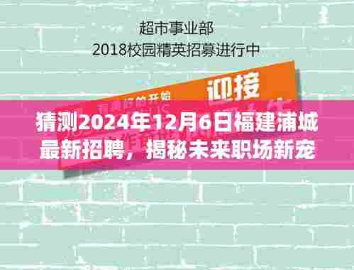 揭秘未来职场新宠,福建浦城最新高科技招聘产品重磅登场,预测2024年12月6日福建浦城最新招聘动态。