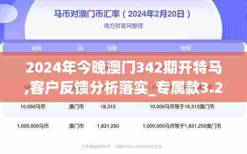 2024年今晚澳门342期开特马,客户反馈分析落实_专属款3.202