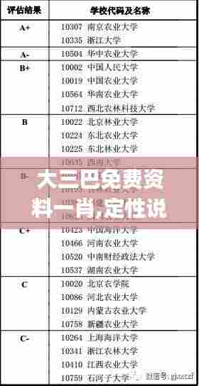 大三巴免费资料一肖,定性说明评估_FHD8.136