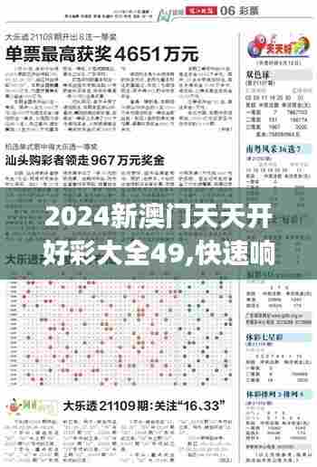 2024新澳门天天开好彩大全49,快速响应方案_Executive7.701